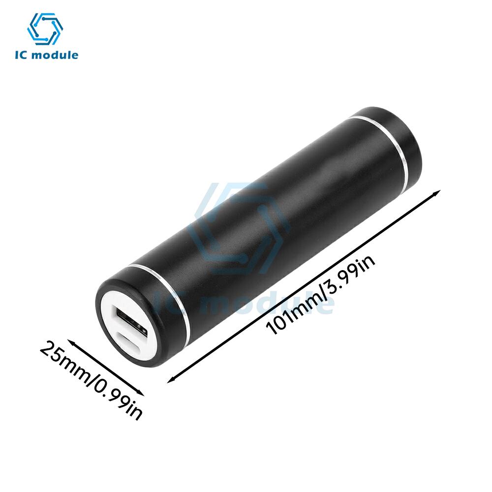 Корпус Power Bank 18650/21700 Комплект Цилиндрический Алюминиевый Сплав Без Сварки Тип C Комплект Мобильного Источника Питания 5V2A Быстрая Зарядка