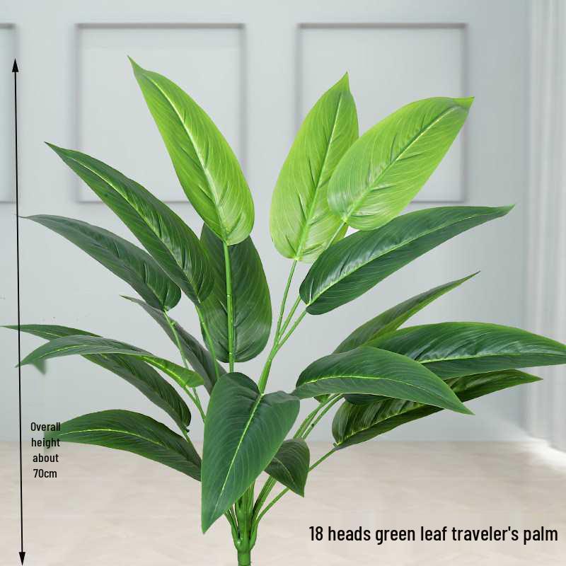 Green Plant Flower Box: Artificial Single Stem Display & Grass Partition for Office or Restaurant Decor