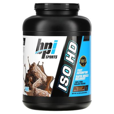ISO HD, 100% Чистый Изолят Сывороточного Белка, Шоколадный Брауни, 4.9 фунтов (2 208 г)