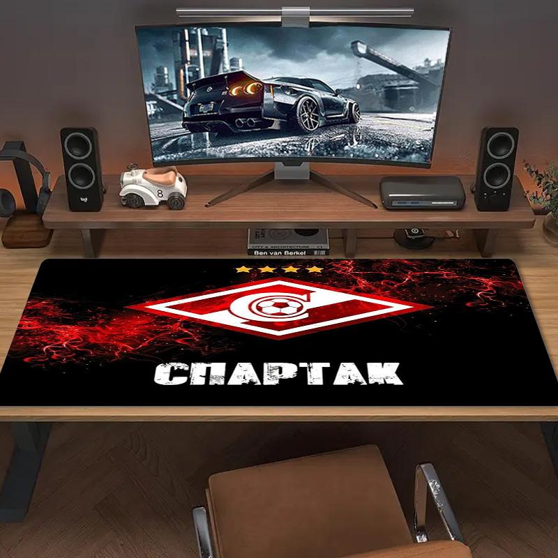 Цветная коврик для мыши ФК Спартак Москва Большой игровой коврик для стола Нескользящий коврик для ноутбука и планшета XXL Коврик для мини-ПК с заблокированным краем
