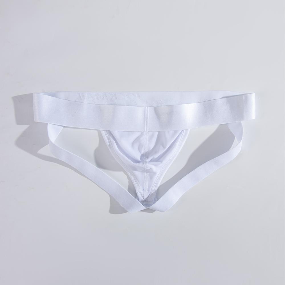Jockstraps JOCKMAIL Ультратонкий сетчатый материал Сексуальные мужские стринги Нижнее белье Модные полупрозрачные стринги Трусы