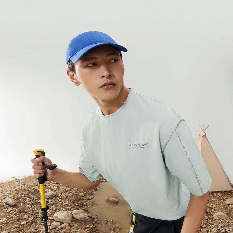 Футболка с коротким рукавом и круглым вырезом Li Ning CF, мужские футболки ATSU609-3