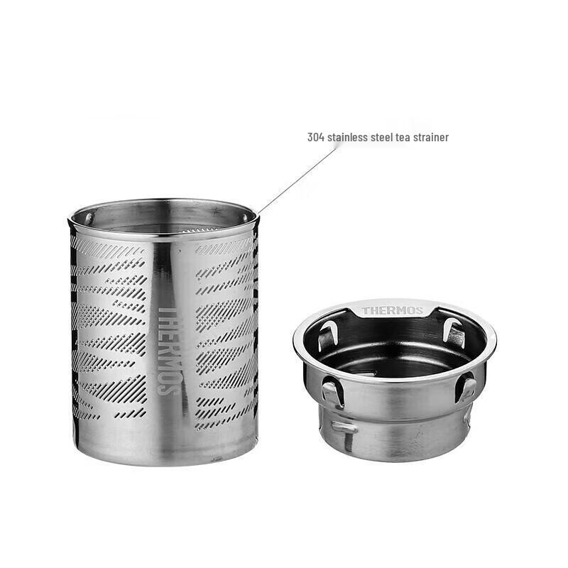 Thermos Бутылка-заварник для чая из двухслойного стекла 400 мл