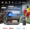 Blackview Проектор PV1000 Max 1080P, Декодирование 4K, 360° Карданный подвес, Автофокус, ОС VIDAA, Netflix и Apple TV