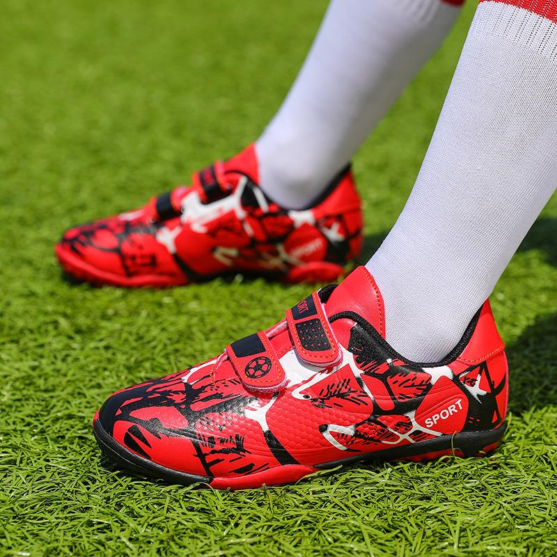 Тренировочные TF футбольные бутсы для мальчиков, противоскользящие молодежные футбольные бутсы с искусственной травой, спортивные тренировочные бутсы для девочек, футбольные бутсы