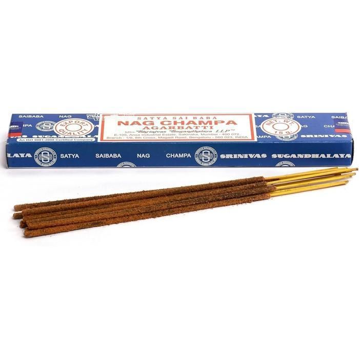 Encens - Nag Champa - Argabatti - 15 Grammes - Parfum Apaisant - 15 Bâtonnets
