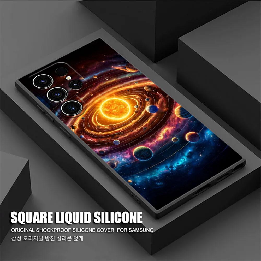 Чехол Sky Space planet Moon Stars Universe S26Ultra для Samsung Galaxy S26 S25 S24 S23 S20 S21 FE S22 Ultra Plus Мягкая Защитная Крышка для Телефона