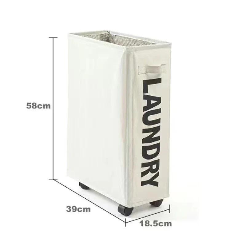 Корзина для белья большой вместимости на колесах, корзина для хранения ковриков для йоги, многофункциональная складная водонепроницаемая сумка для хранения грязной одежды