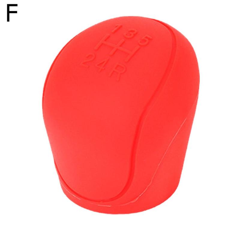 Car Silicone Gear Shift Knob Cover Gear Shift Non-Slip Grip Handle Protective Covers Manual 5 6-speed Car Interior Accessories