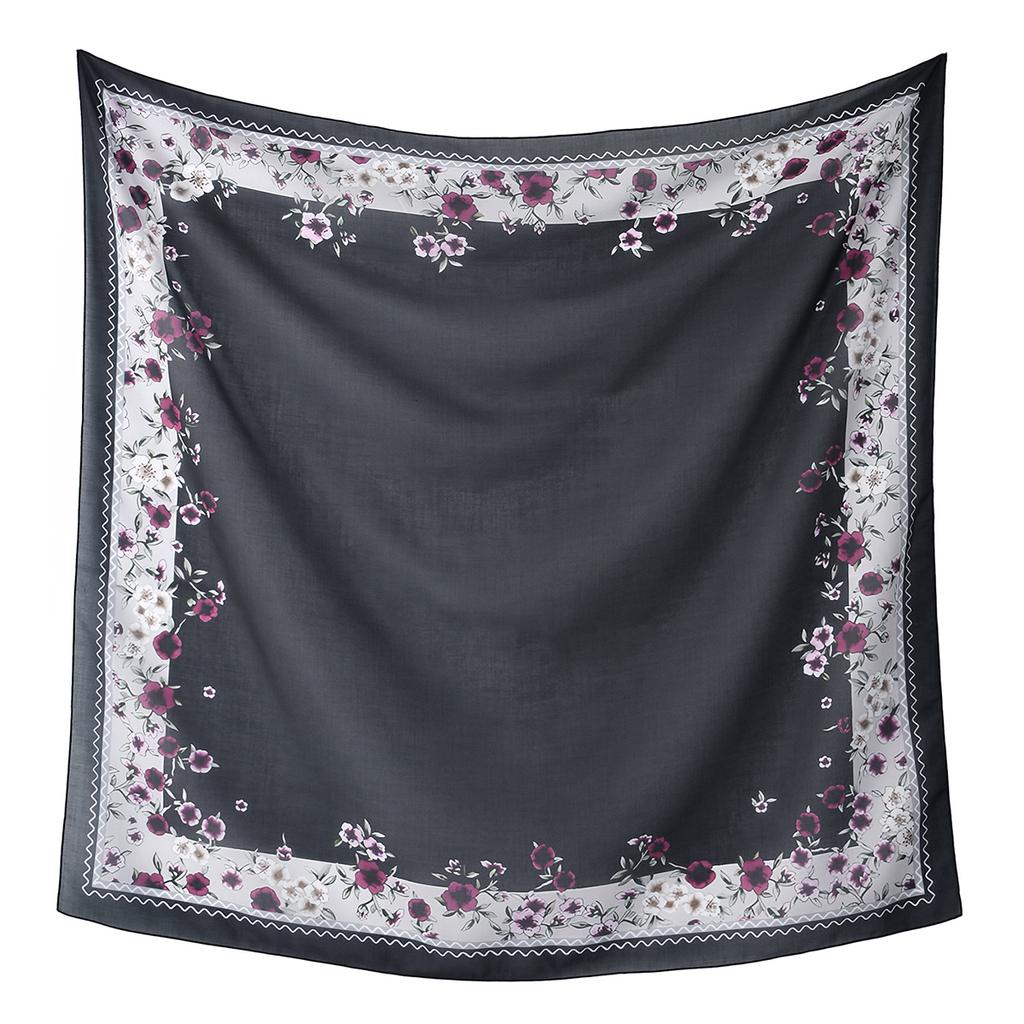 Newest Style Women Scarf Square Tencel Printed Handkerchief Fashion Temperament Beach Sunscreen Shawl