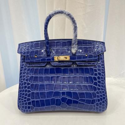 Новая женская сумка из воловьей кожи высшего качества с тиснением под крокодила, полная версия, на плечевом ремне, с замком, однотонная