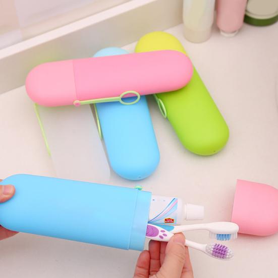 Портативный дорожный держатель для зубной пасты, бытовой чехол для хранения, контейнер
