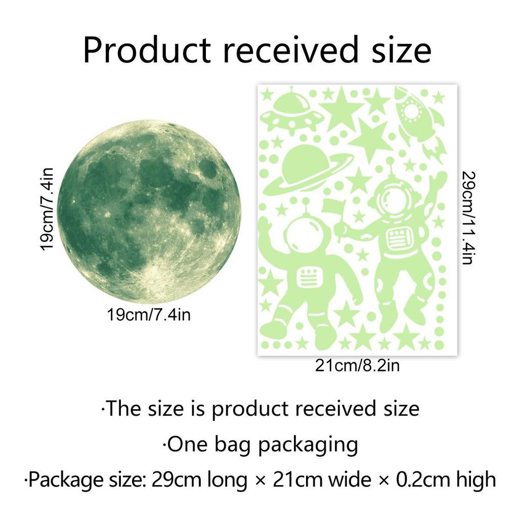 Glow-in-the-dark Stars Glow Wall Stickers Living Room Bedroom Switch Decoration Children's Room Dorm DIY Creative Glow-in-the Dark Stickers