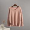 Hirsionsan Elegant Solid Knitted Sweaters Women Autumn Winter Casual Loose Basic Pullovers Female Soft O-neck Long Sleeve Jumper