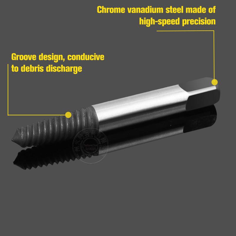 Набор из 6 сломанных поврежденных отверток, набор инструментов для удаления сверл, двухсторонних винтовых сверл