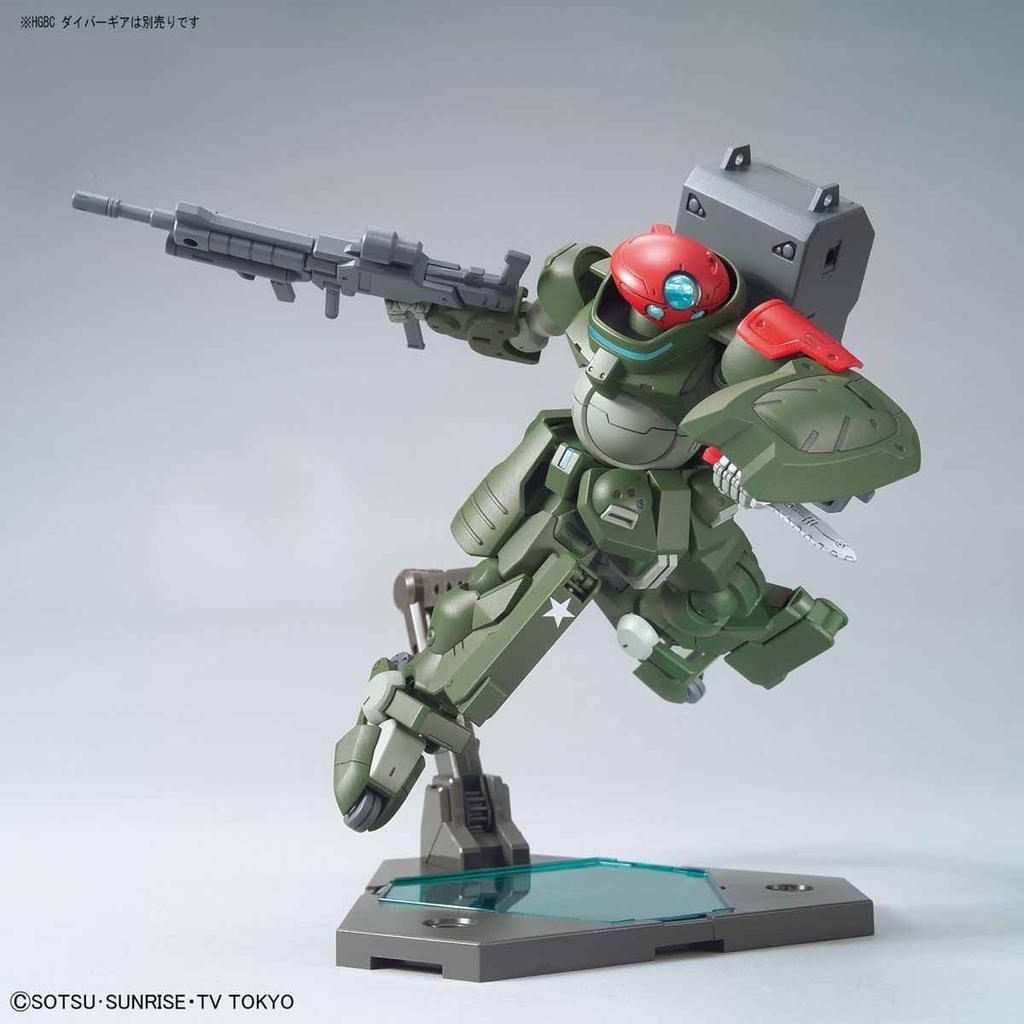 Пластиковая модель HGBD Gundam Build Divers Grimoire Red Beret в масштабе 1/144 с цветовой кодировкой