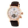 [Ticento]Open Heart Day Date Automatic Leather Watch TS50021RGW_DATE, Korean Luxury Watches