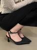 Мода Острый Носок Сексуальные Высокие Каблуки Женщины Новые Сандалии Летняя Обувь 2025 Дизайнерская Вечерняя Обувь Туфли-Лодочки Слингбэки Шлепанцы Шпильки