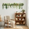 PVC Plant Branch Wall Decoration Hanging Basket Wall Decals Fresh Wallpaper  Background Wall