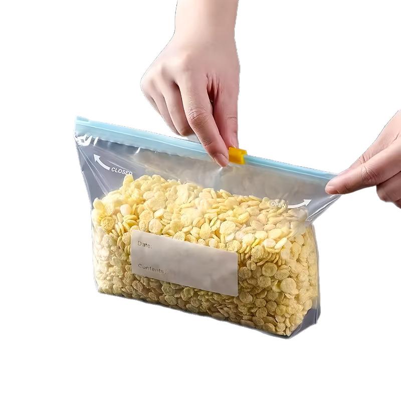 Многоразовые Толстые Пакеты для Хранения Продуктов Антибактериальные Герметичные Безопасные для Микроволновой Печи Для Кухни Холодильника Хранения Продуктов