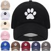 Собачья лапа Винтажная стираная хлопок Высококачественная вышивка Кепка-папа Для мужчин Женщин Бейсболка Кепки для гольфа Кепка-snapback Оптовая торговля