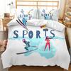 Sports Duvet Cover Set Taekwondo Defense Techniques Sport Practice Bedding Aikido Karate Judo Queen King Polyester Quilt Cover