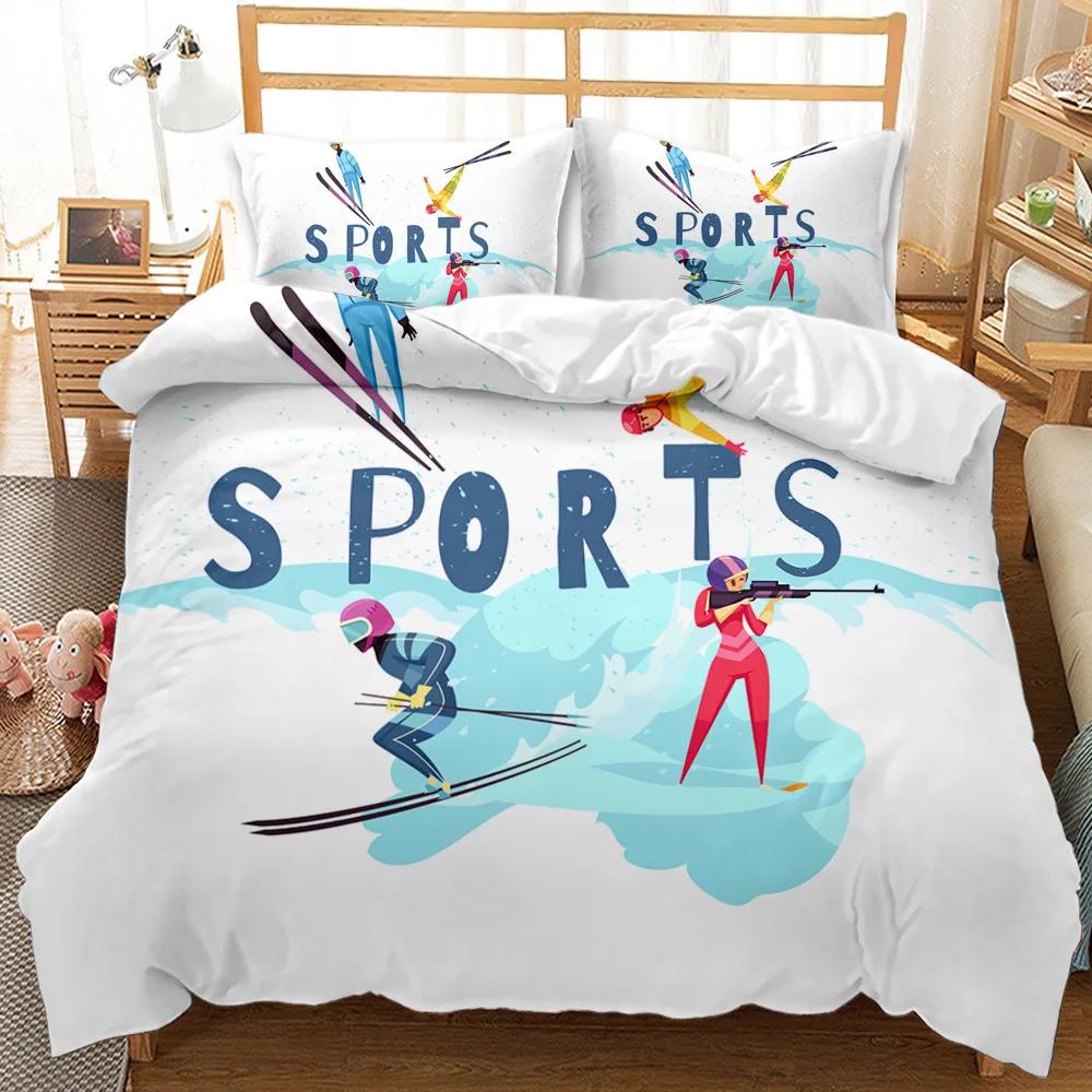 Sports Duvet Cover Set Taekwondo Defense Techniques Sport Practice Bedding Aikido Karate Judo Queen King Polyester Quilt Cover