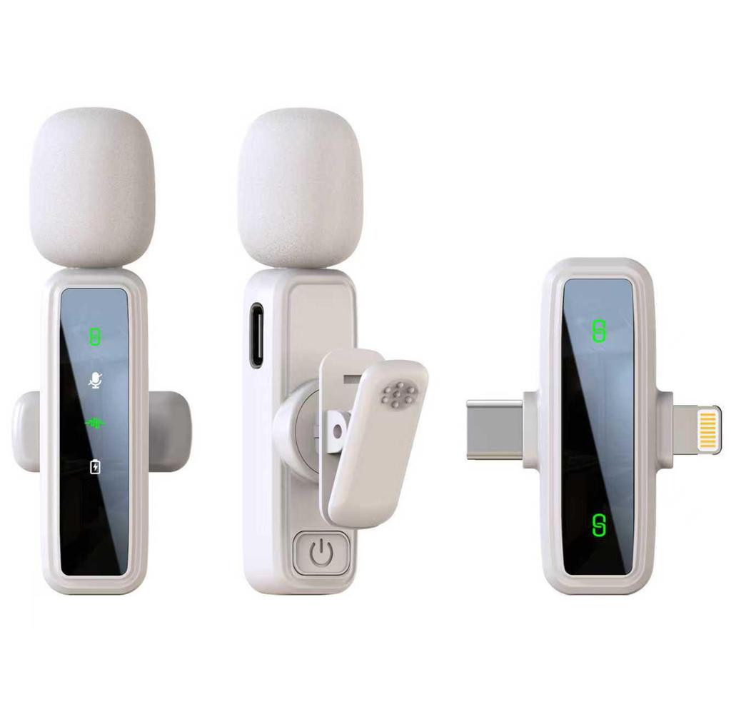 J86 Dual Wireless Lapel Microphone - Noise Reduction for Live Broadcasts