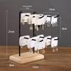 Solid Wood & Iron Earring Display Stand for Jewelry, Keychains, and Bracelets