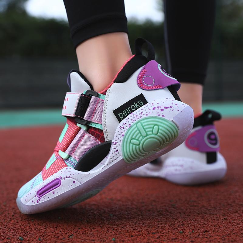 Детские баскетбольные кроссовки CuHK детские кроссовки для летания из дышащей сетчатой ткани для школьников нескользящие кроссовки