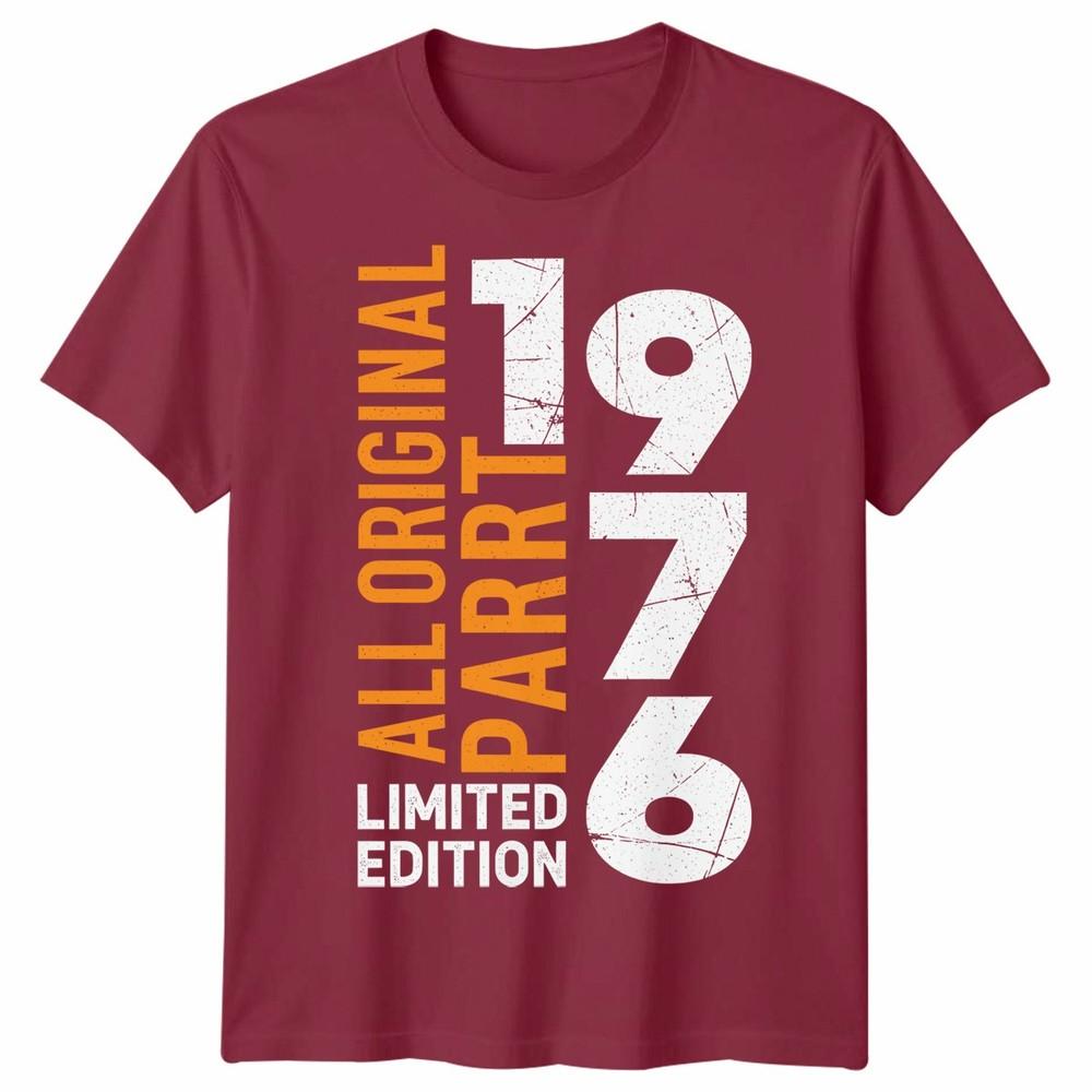 Vintage 1976 50th Birthday Gifts Unisex 50 Years Old Tshirt