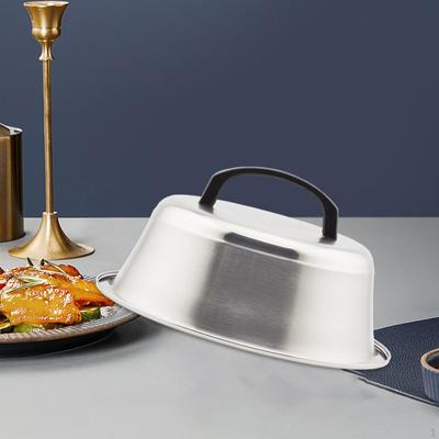 Крышка для жарки на пару, крышка для бургеров с ручкой, плавильный купол для сыра, нержавеющая сталь