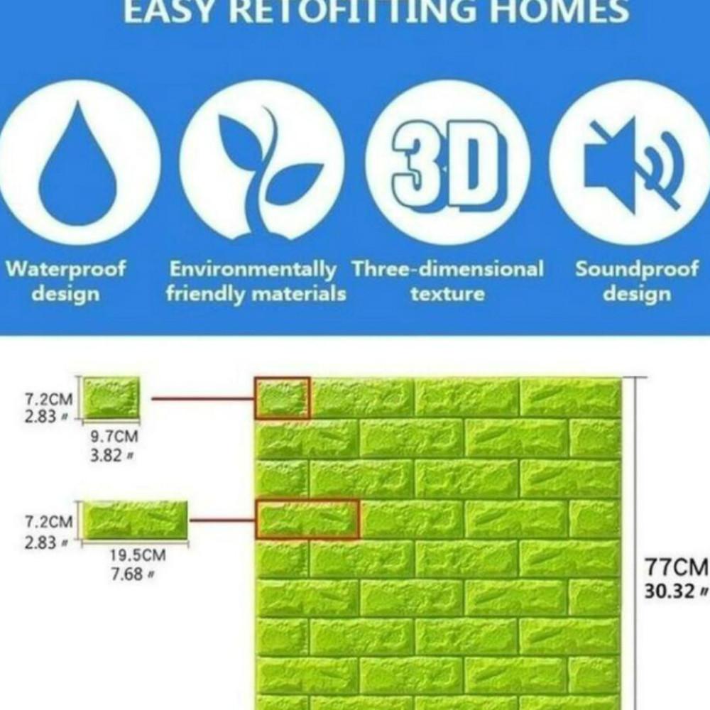 70*77 см 10/20 шт. 3D пенопластовые наклейки с имитацией кирпича для спальни водонепроницаемые обои