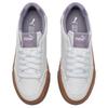 Puma Court Classic Series Vulc Ткань Синтетическая кожа Ретро Мода Повседневные Легкие Низкие Кроссовки Женские Кроссовки Белый Фиолетовый 395020-10