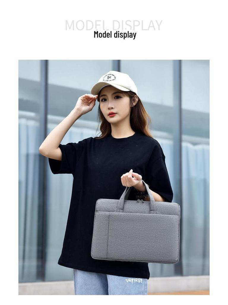15.6" Laptop Bag: Simple Business Handbag & Briefcase with Custom Logo Option