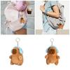 Модный Элегантный Цветной Брелок-Шарм Капибары Прекрасное Нарядное Прочное Плюшевое Украшение-Подвеска для Сумок и Ключей