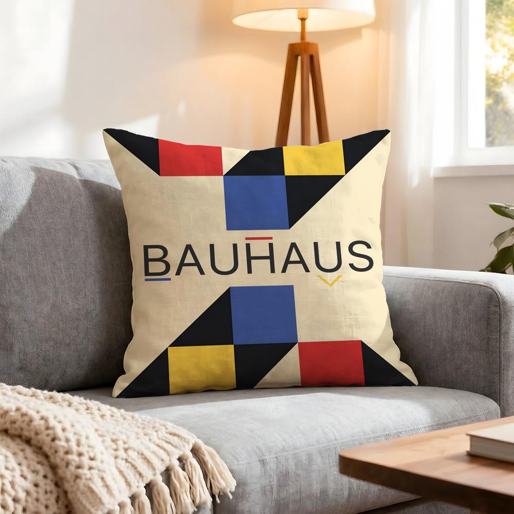 Pattern Bauhaus Geometry Cushion Cover Pcs Decorative Covers Soft Cushion Case for Sofa Couch Decor x x Pillowcases
