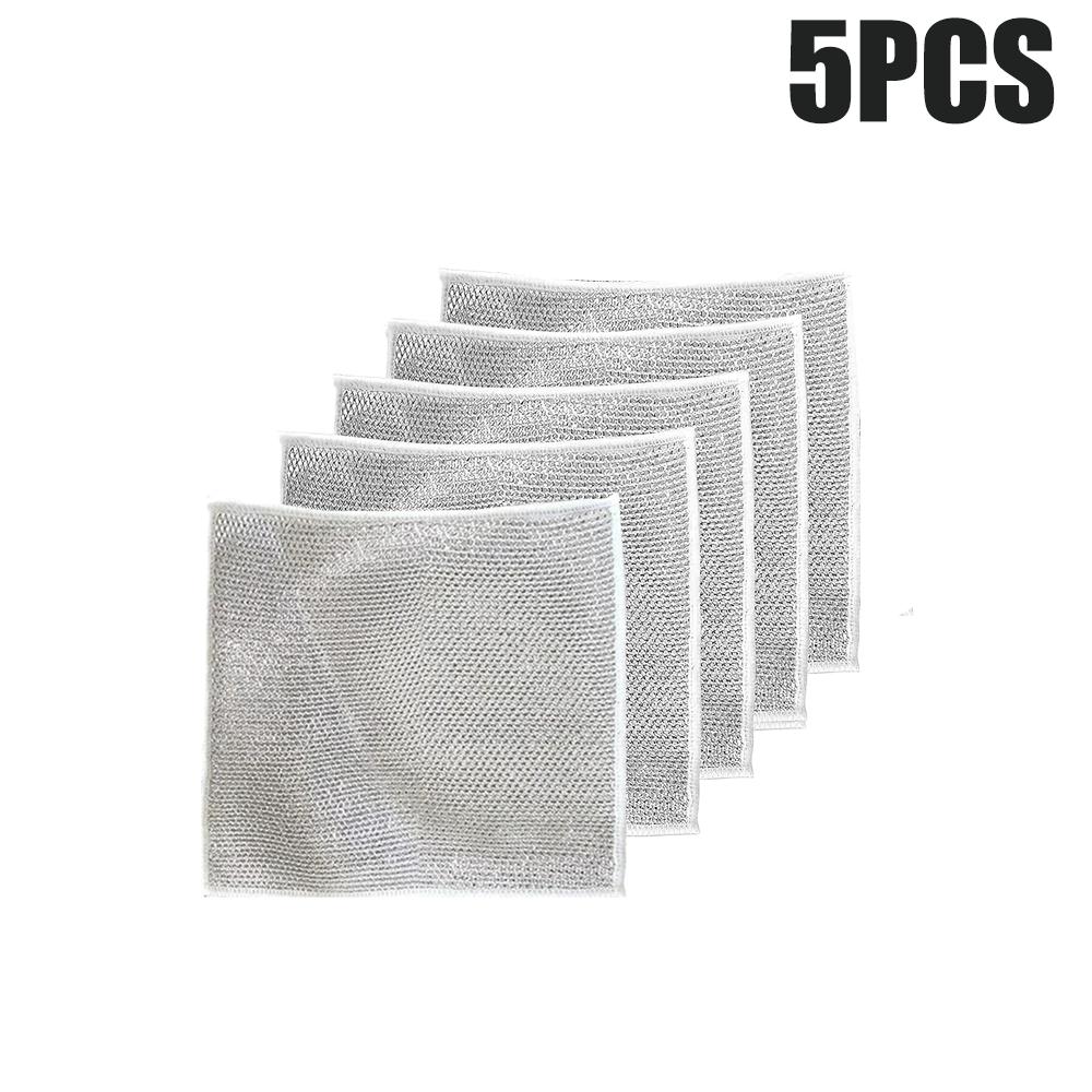 Многоцелевые проволочные салфетки для мытья посуды 10 шт. Салфетки для мытья посуды многоразового использования для влажной и сухой многофункциональной мойки посуды