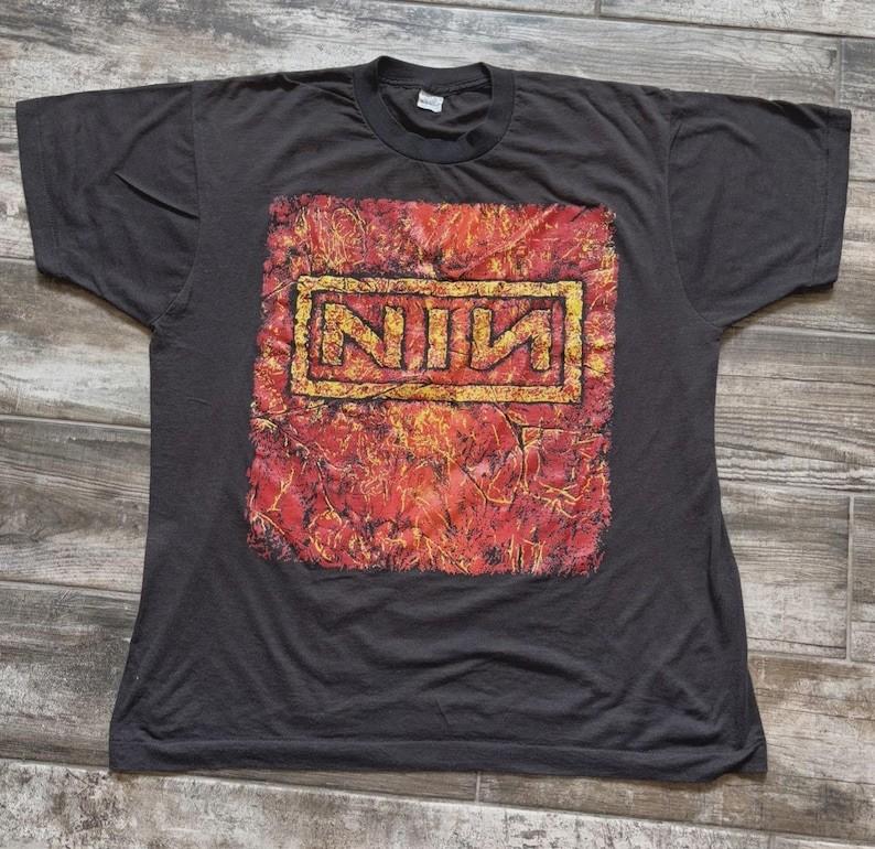 Винтажная футболка Nine Inch Nails Closer Tour 1994 года Размер S5XL Репринт Унисекс Футболка