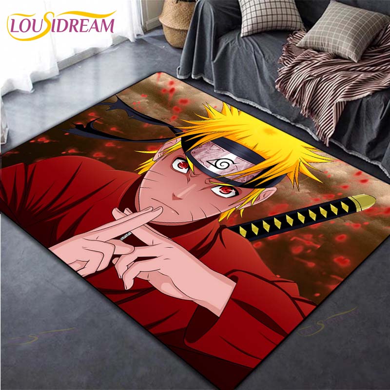 Коврик в стиле аниме, ковер, ковры Наруто для гостиной, мягкий напольный коврик, коврики для спальни, дверной коврик, нескользящие коврики, коврик для ванной