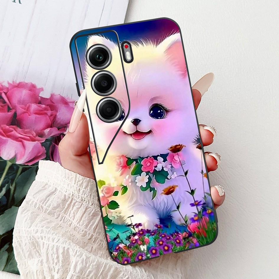 Чехол для Tecno Camon 40 2025 Новый Популярный Узор Бабочка Цветок Мягкий Силиконовый Чехол для Телефона Для Tecno Camon40 Pro CM6 CM5 Бампер