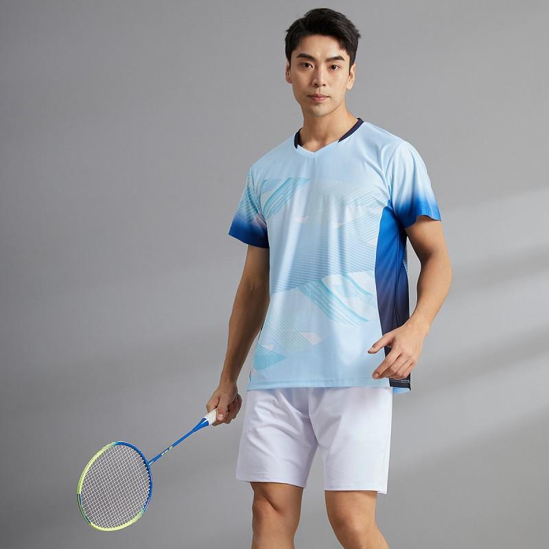 Quick Dry Sport Shirt Shorts Set Badminton Tennis Ping Pong Unisex Performance Athletic Wear