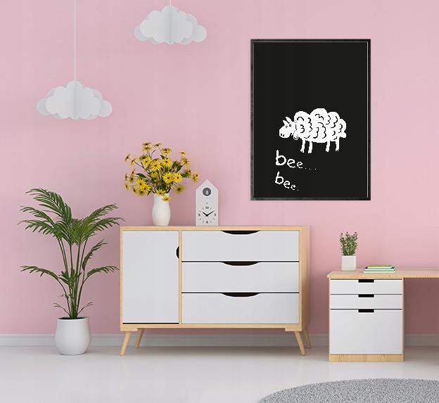 Obraz plakat w ramie a4 cm baranek pd002