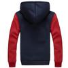 Winter Hoodies Men Street Thick Fleece Warm Hooded Sweatshirt Mens New