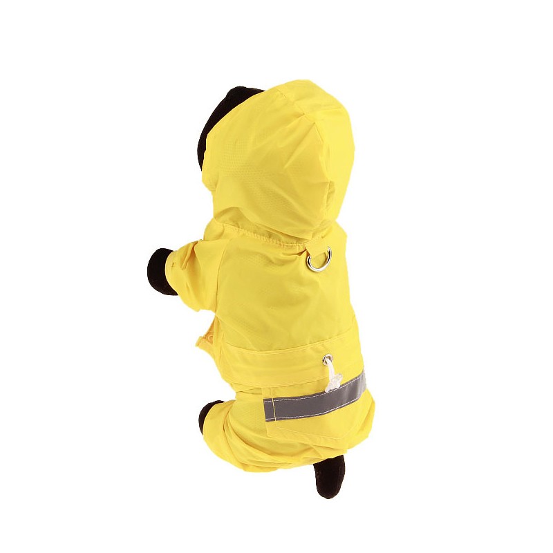 1 шт. ветрозащитный товар для домашних животных Светоотражающий водонепроницаемый комбинезон для домашних животных с капюшоном плащ для собак на шнурке