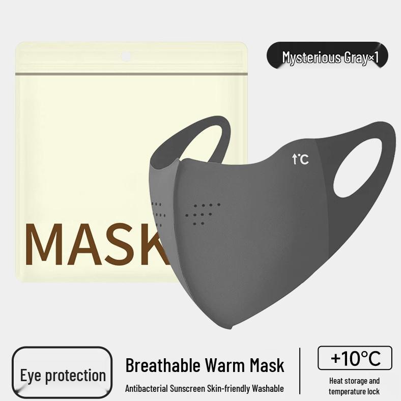Yidun 3D Washable Warm Mask: Breathable, Dustproof, Eye Protection, Sponge Design