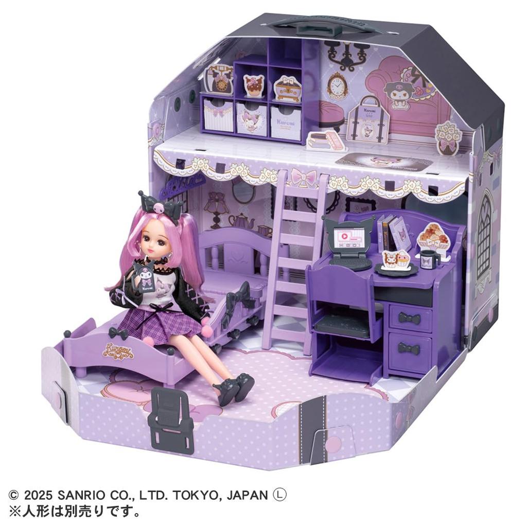 Takara Tomy Cool Kuromi Room Play Toy Ages Licca-chan Licca-chan Dress-up 3+