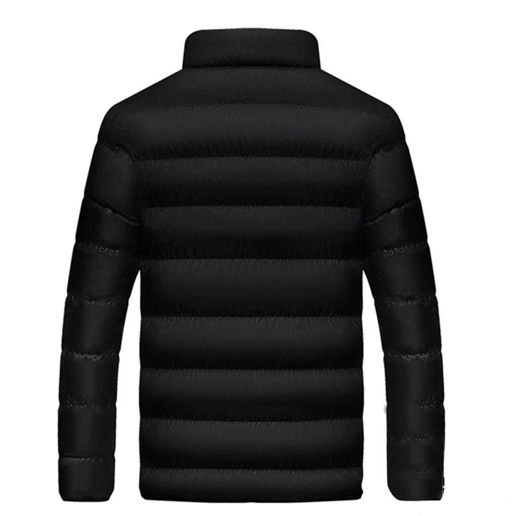 Повседневное теплое тонкое зимнее пальто с воротником-стойкой на молнии Верхняя одежда Куртка Топ Блузка