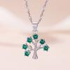 New Arrival Christmas Tree Pendant Necklace For Women Jewelry Silver 925 Sterling Clavicle Chain Lady Anniversary Accessories