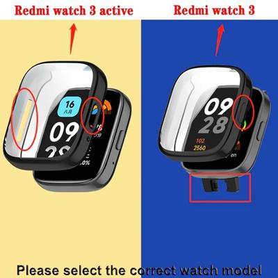 Чехол-защитная пленка из ТПУ для Xiaomi Redmi Watch 3 Active/Lite, ремешок для смарт-часов, защитный бампер, мягкая пленка с твердым покрытием